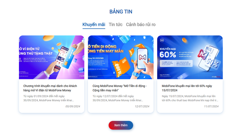 khuyến mại mobifone money